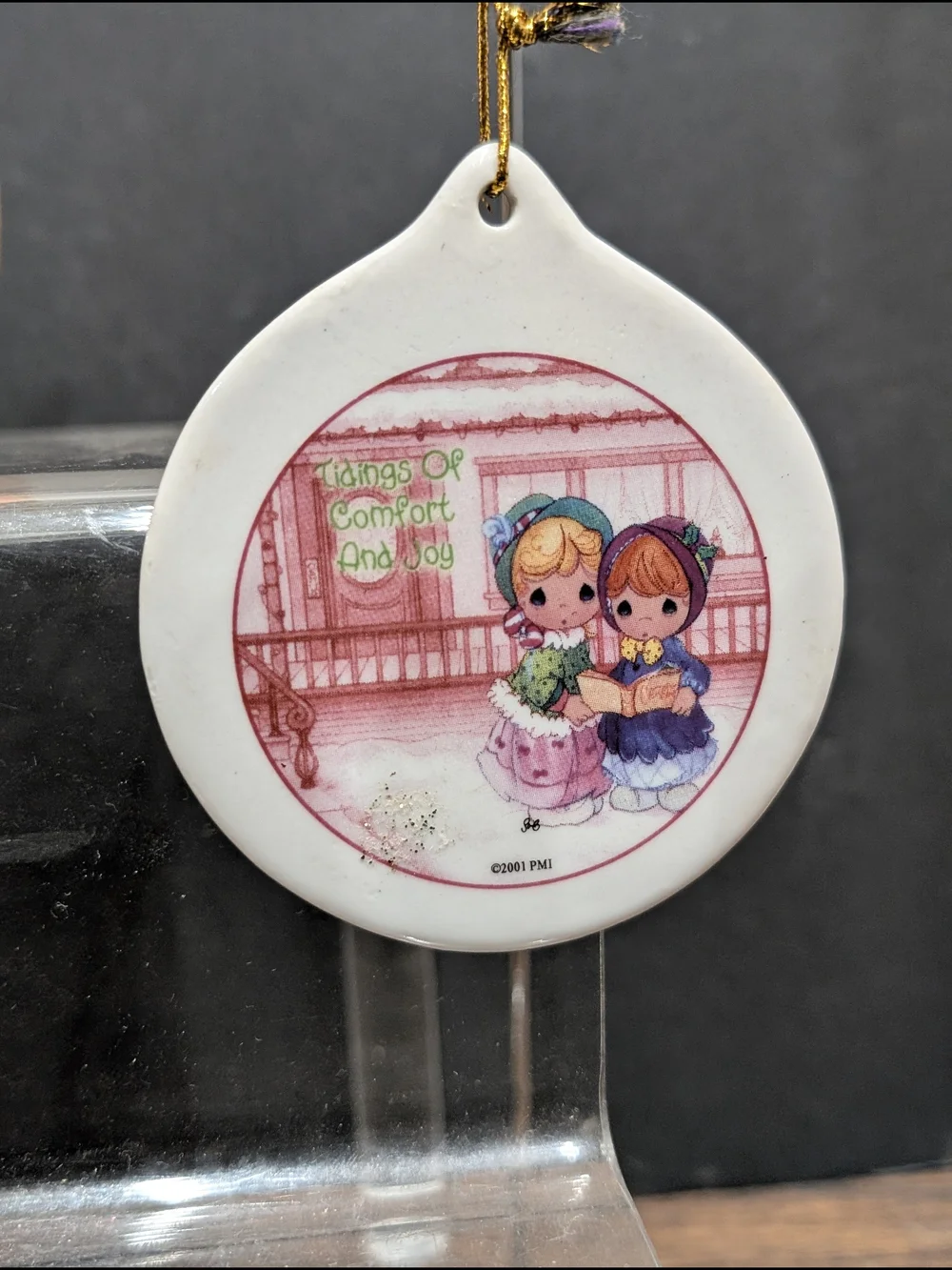 Vintage Precious Moments Christmas ornaments lot of 4